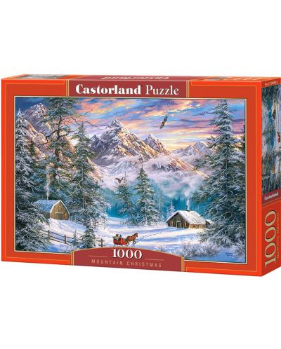 Puzzle Castorland de 1000 piese - Mountain Christmas - 1