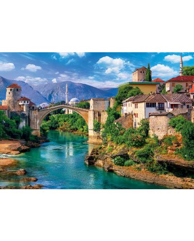 Puzzle Trefl de 500 piese - Old Bridge in Mostar Bosnia and Herzegovina - 2
