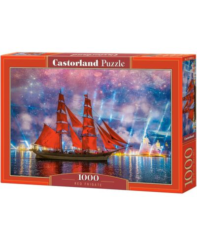 Puzzle Castorland de 1000 piese - Fregata rosie - 1