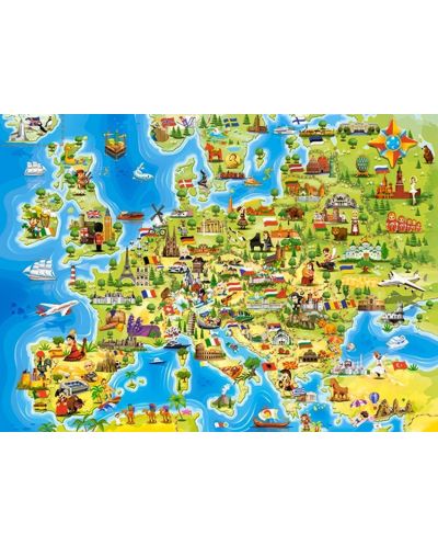 Puzzle Castorland de 100 piese - Harta Europei - 2