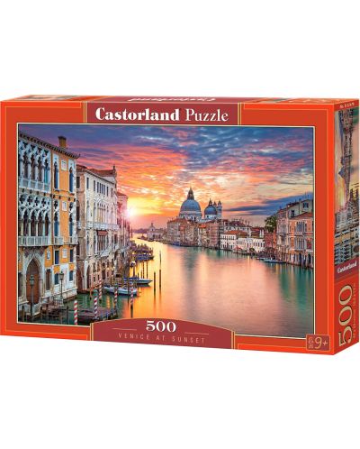 Puzzle Castorland de 500 piese - Venetia la apusul soarelui - 1