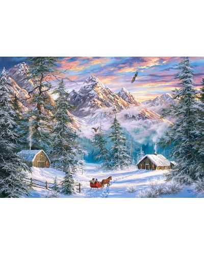 Puzzle Castorland de 1000 piese - Mountain Christmas - 2