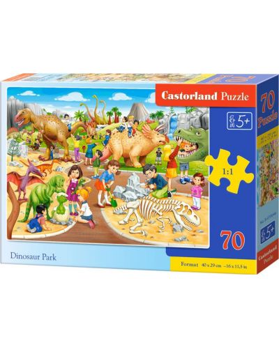 Puzzle Castorland de 70 piese - Parcul dinozaurilor - 1