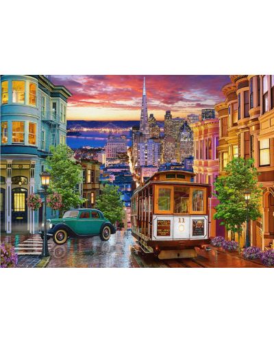 Puzzle Castorland de 500 piese - San Francisco Trolley - 2