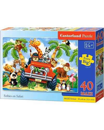 Puzzle Castorland de 40 XXL piese - Animale Safari - 1