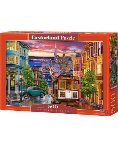 Puzzle Castorland de 500 piese - San Francisco Trolley - 1