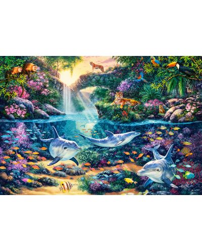 Puzzle Castorland de 1500 piese -  Paradis in jungla - 2
