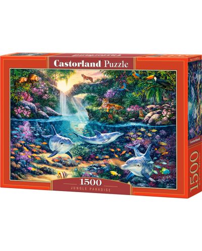 Puzzle Castorland de 1500 piese -  Paradis in jungla - 1