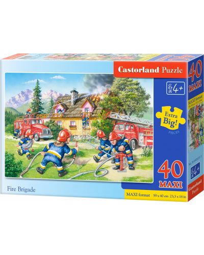 Puzzle Castorland de 40 XXL piese - Pompieri - 1