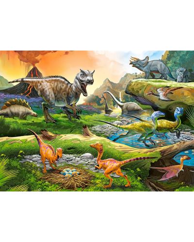 Puzzle Castorland de 100 piese - Lumea dinozaurilor - 2