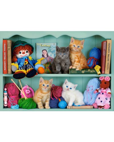 Puzzle Castorland de 500 piese - Kitten Shelves - 2