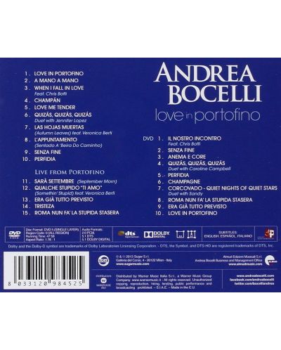 Andrea Bocelli - Love in Portofino (CD) - 2