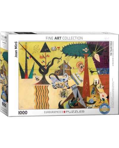 Puzzle Eurographics de 1000 piese – Campuri arate, Joan Miro - 1