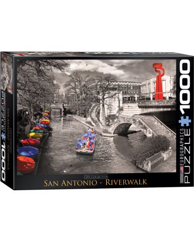 Puzzle Eurographics de 1000 piese – River Wok, San Antonio - 1