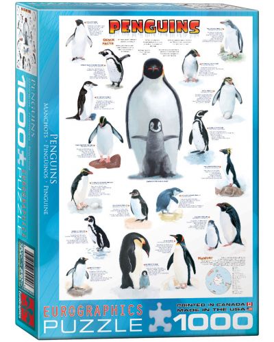 Puzzle Eurographics de 1000 piese – Pinguini - 1