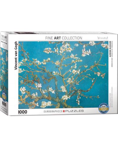 Puzzle Eurographics de 1000 piese - Migdale inflorite (detaliu), Vincent van Gogh - 1