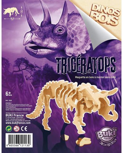 Puzzle 3D Buki Dinosaurs - Dinozaur, sortiment - 5