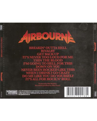 Airbourne - Breakin' Outta Hell (CD) - 2