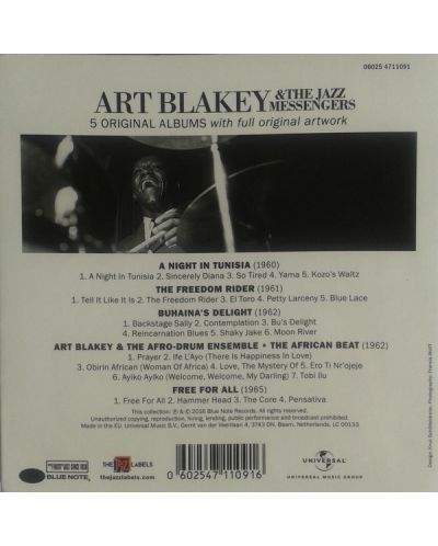 Art Blakey & The Jazz Messengers - 5 Original Albums (CD Box)	 - 2