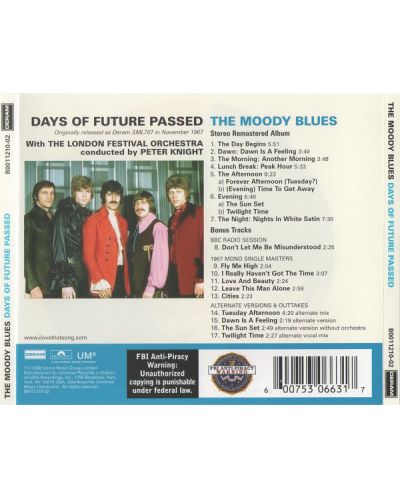 The Moody Blues - Days Of Future Passed (CD) - 2