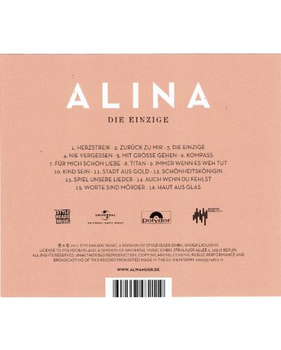 Alina - Die Einzige (CD) - 2