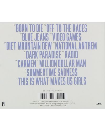 Lana Del Rey - Born To die (CD) - 2