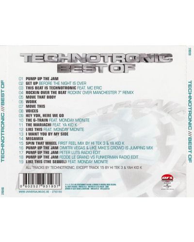 Technotronic - Greatest Hits - (CD) - 2