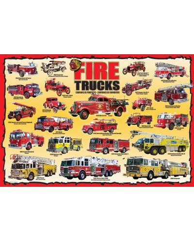 Puzzle Eurographics de 100 piese –  Camioanele pompierilor - 2