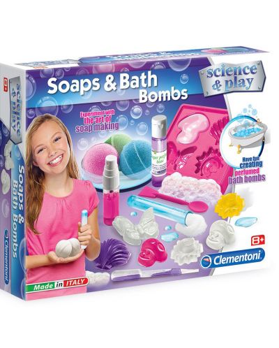 Set de stiinta Clementoni Science & Play - Laboratorul de sapunuri si bombe spumante - 1