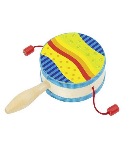 Instrument muzical pentru copii Goki - Toba rotativa de mana - 1