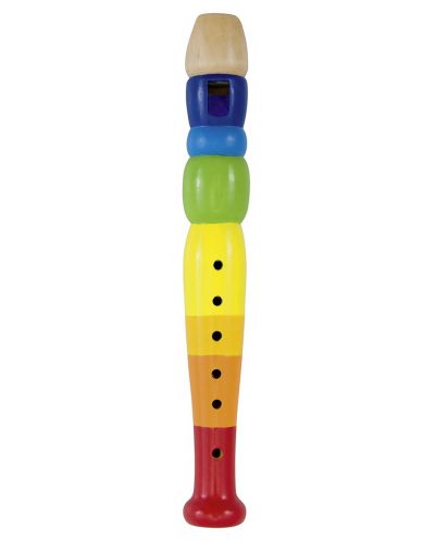 Instrument muzical pentru copii Goki - Flaut, colorat - 1