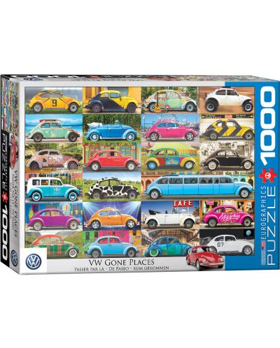 Puzzle Eurographics  cu 1000 de piese - VW Beetle - 1