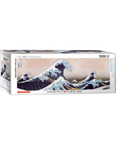 Puzzle panoramic Eurographics cu 1000 de piese - The Great Wave off Kanagawa - 1