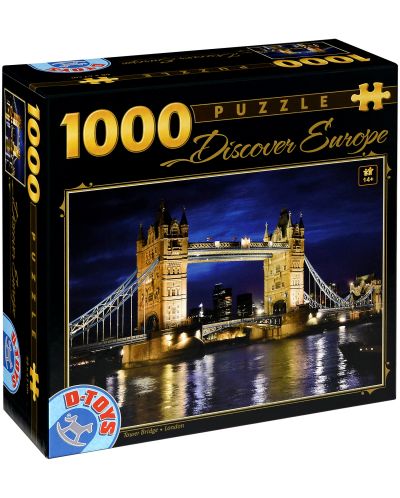 Puzzle D-Toys de 1000 piese - Tower Bridge, Londra - 1