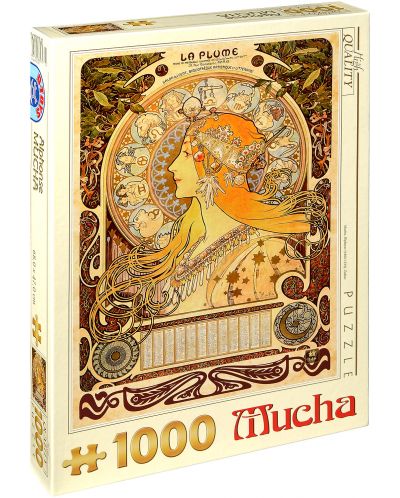 Puzzle D-Toys de 1000 piese – Zodiacul, Alphonse Musca - 1