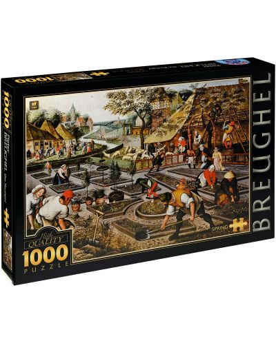 Puzzle D-Toys de 1000 piese – Primavara, Pieter Bruegel cel Tanar - 1