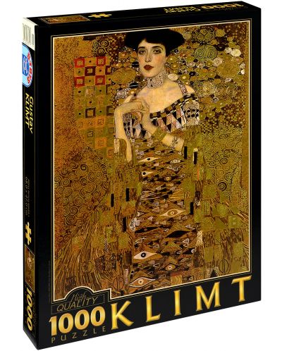 Puzzle D-Toys de 1000 piese – Portretul lui Adel Bloch-Bauer I, Gustav Klimt - 1