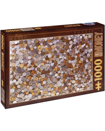 Puzzle D-Toys de 1000 piese - Monede - 1