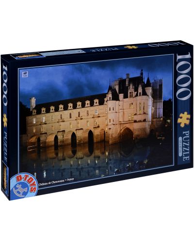 Puzzle D-Toys de 1000 piese - Castelul Chenonceau, Franta - 1