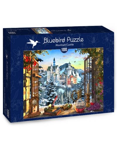 Puzzle Bluebird de 1000 piese - Castelul din munti - 1
