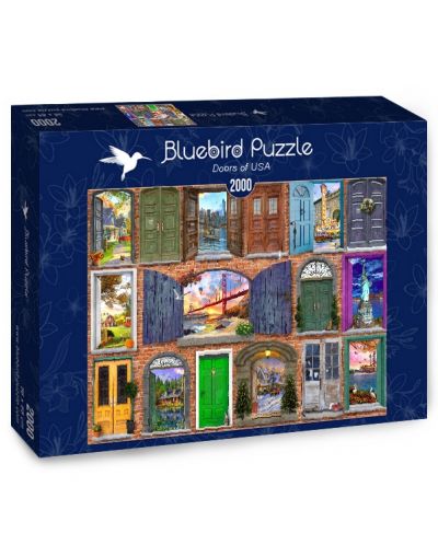 Puzzle Bluebird de 2000 piese - Usile SUA - 1