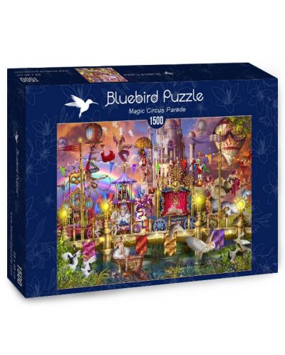 Puzzle Bluebird de 1500 piese - Parada circului magic - 1
