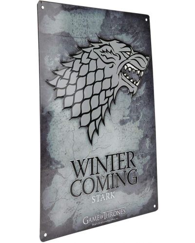 Poster metalic ABYstyle Television: Game of Thrones - Stark - 3