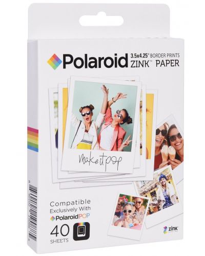 Hârtie foto Zink - pentru Polaroid POP, 3x4", 40 buc - 5
