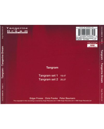 Tangerine Dream - Tangram - (CD) - 2