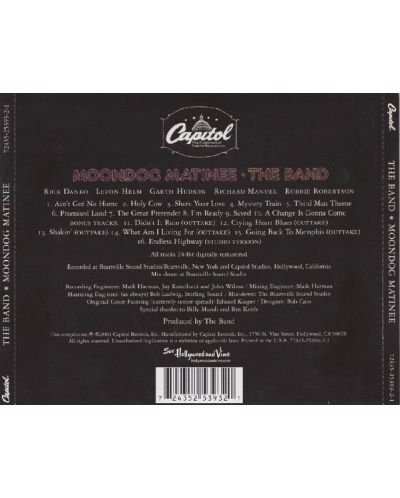 The Band - Moondog Matinee - (CD) - 2