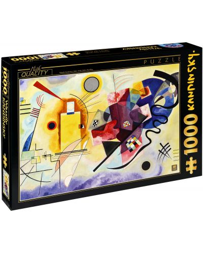 Puzzle D-Toys de 1000 piese – Galben-Rosu-Albastru, Vasili Kandinsky - 1