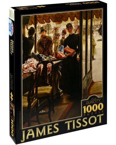 Puzzle D-Toys de 1000 piese – Fata in magazin, James Tissot - 1