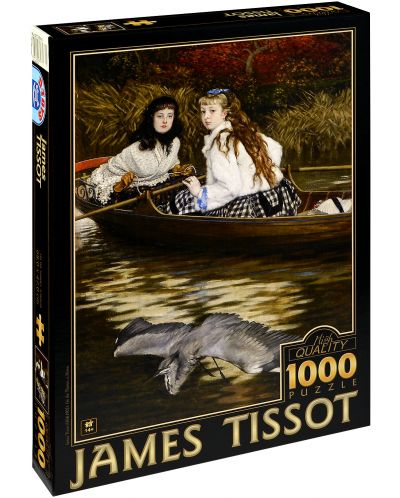 Puzzle D-Toys de 1000 piese – Pe Tamisa,Ardea, James Tissot - 1