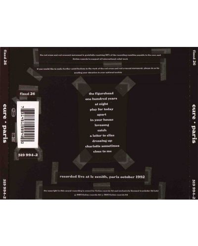 The Cure - Paris - (CD) - 2